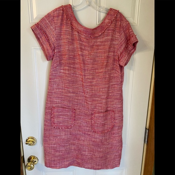 Tweed Shift Dress | Quiet Luxury Old Money Vibes Spring Chic - Picture 2 of 9